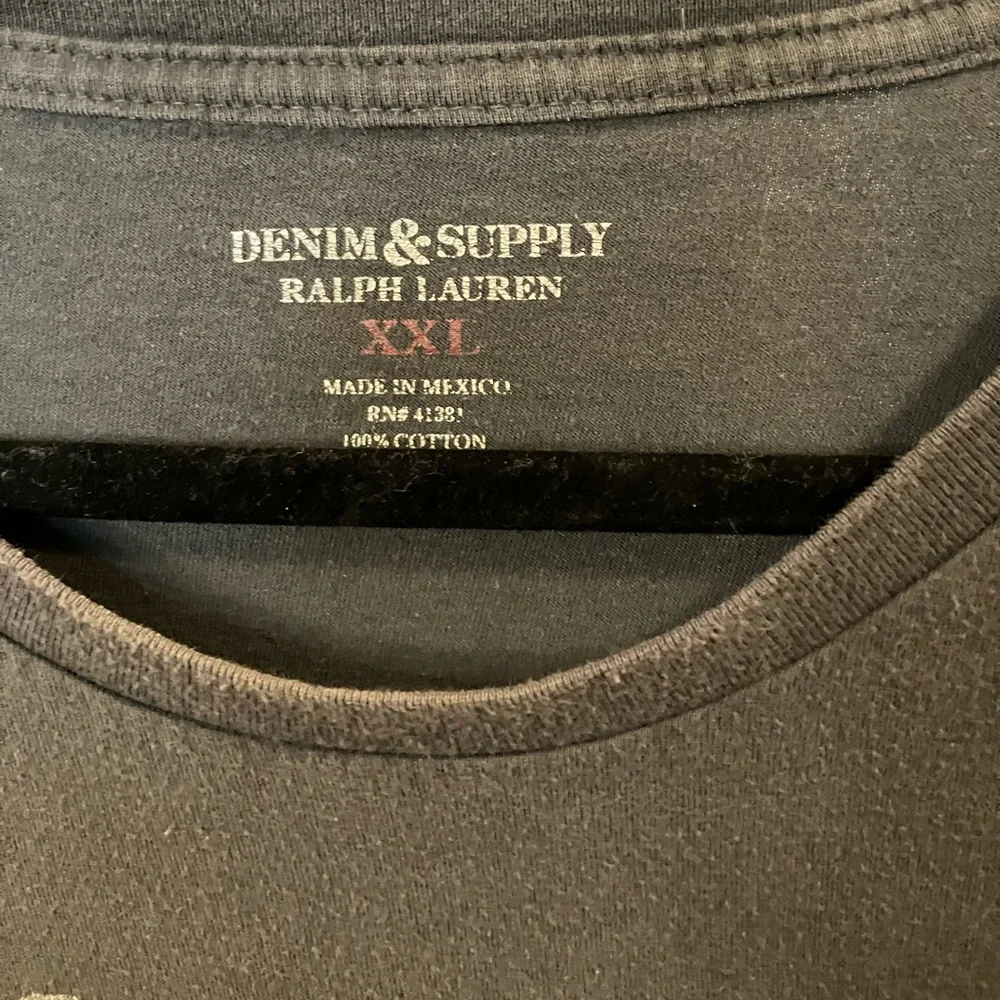 Ralph Lauren Shirt Gray Denim & Supply Eagle Outdoor Size 2x Vintage - Picture 2 of 5